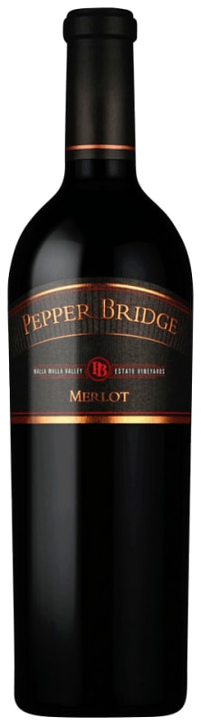 Pepper Bridge Winery Merlot 2018 Front Bottle Shot