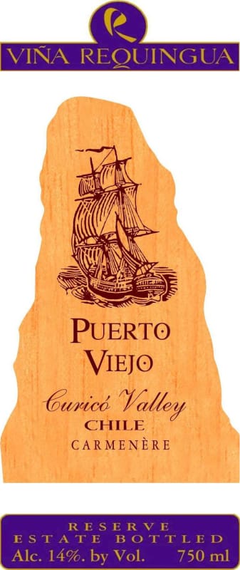 Vina Requingua Winery Puerto Viejo Reserve Carmenere 2010 Front Label