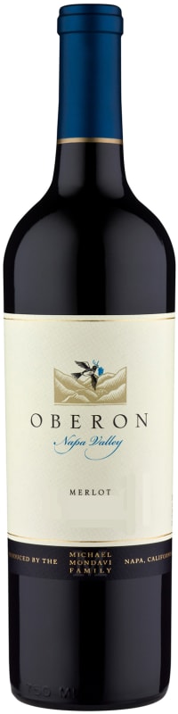 Oberon Merlot 2015 Front Bottle Shot