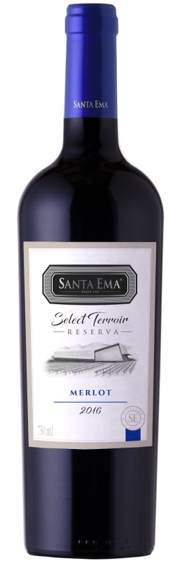 Santa Ema Select Terroir Merlot 2016 Front Bottle Shot