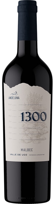 Andeluna 1300 Malbec 2025 Front Bottle Shot