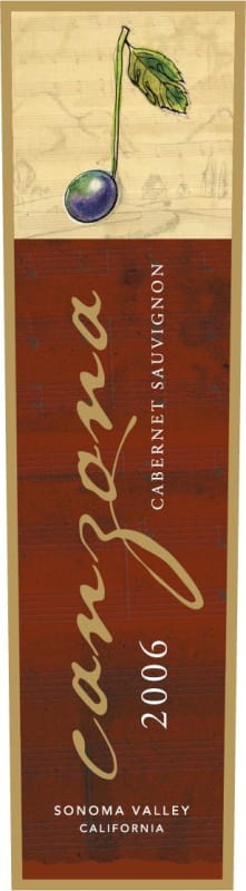 Canzona Vineyards Cabernet Sauvignon 2006 Front Label