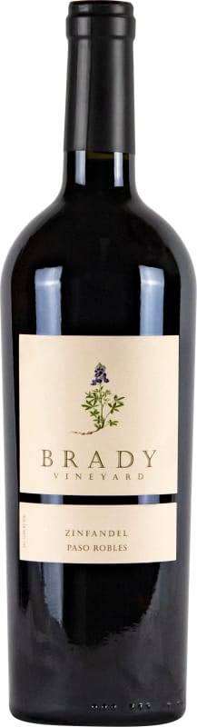 Brady Vineyard Zinfandel 2020 Front Bottle Shot