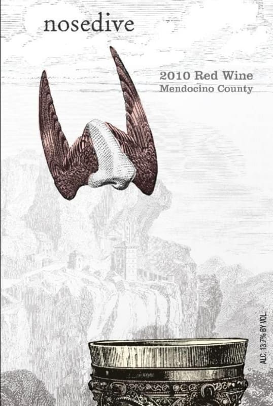 Nosedive Red Wine 2010 Front Label