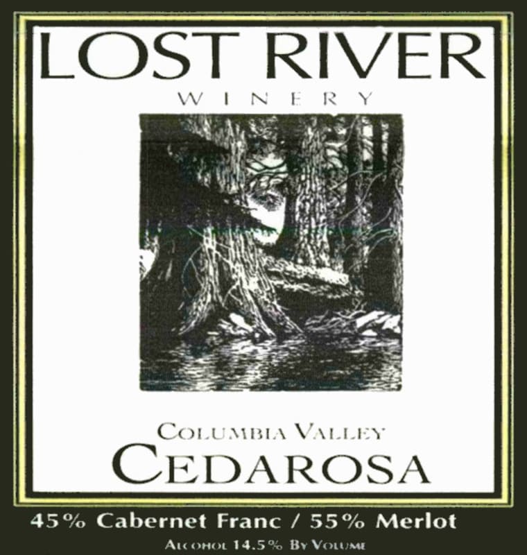 Lost River Winery Cedarosa 2008 Front Label