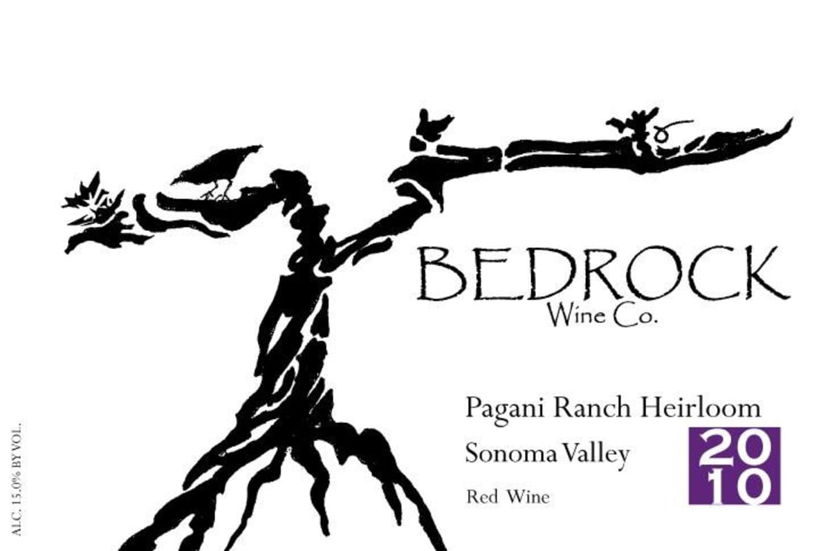 Bedrock Wine Company Pagani Ranch Heirloom 2010 Front Label