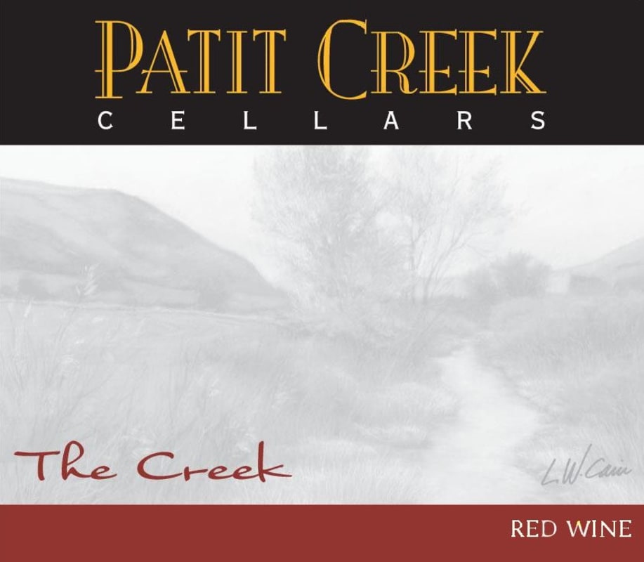 Patit Creek Cellars The Creek Red 2014 Front Label