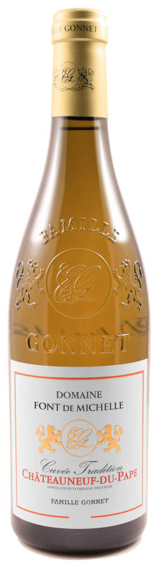 Domaine Font du Vent Cuvee Tradition Chateauneuf-du-Pape Blanc 2020 Front Bottle Shot
