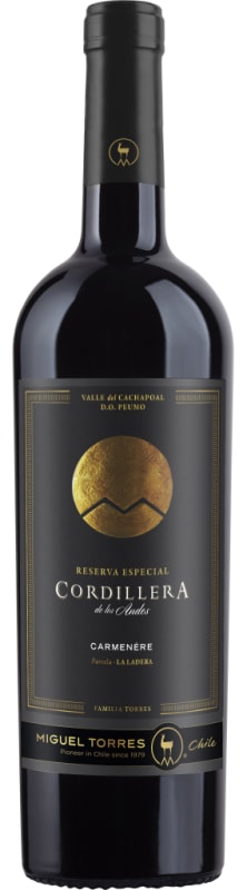 Miguel Torres Cordillera Carmenere 2016 Front Bottle Shot