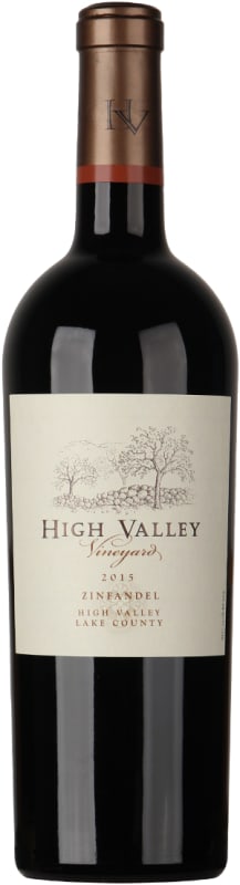 High Valley Zinfandel 2015 Front Bottle Shot