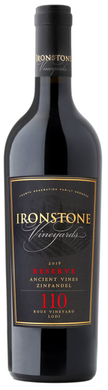 Ironstone Rous Vineyard Reserve Zinfandel 2019 Front Bottle Shot