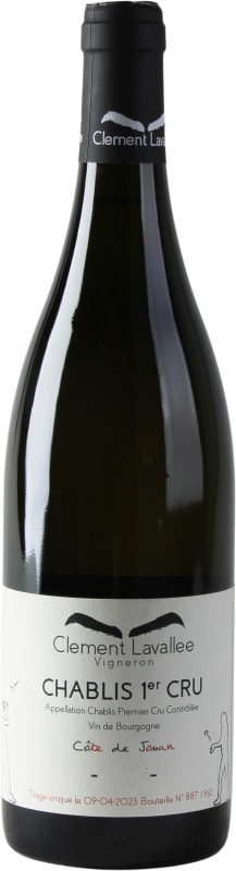 Clement Lavallee Chablis Cote de Jouan Premier Cru 2021 Front Bottle Shot