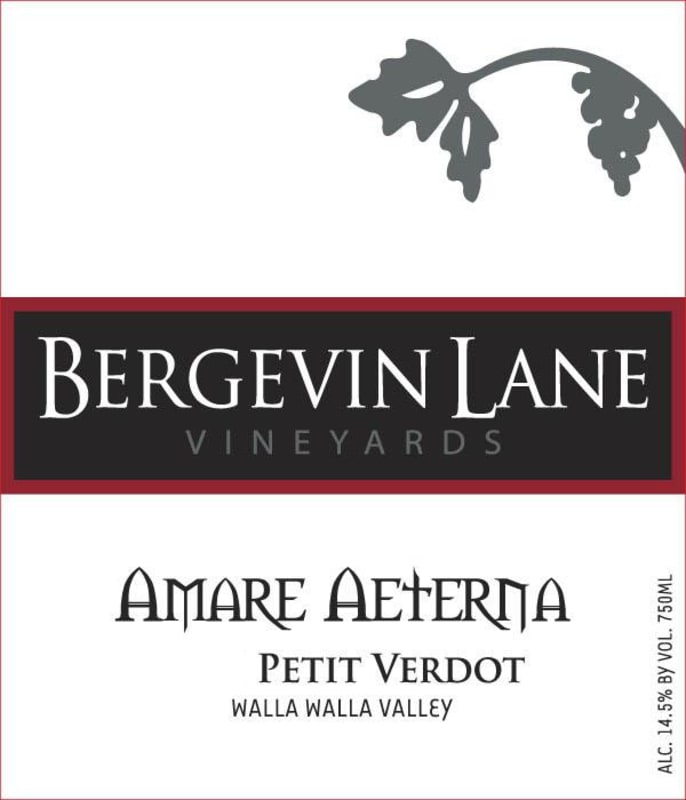 Bergevin Lane Amare Aeterna Petit Verdot 2016 Front Label
