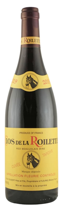 Clos de la Roilette Fleurie Cuvee Tardive 2019 Front Bottle Shot