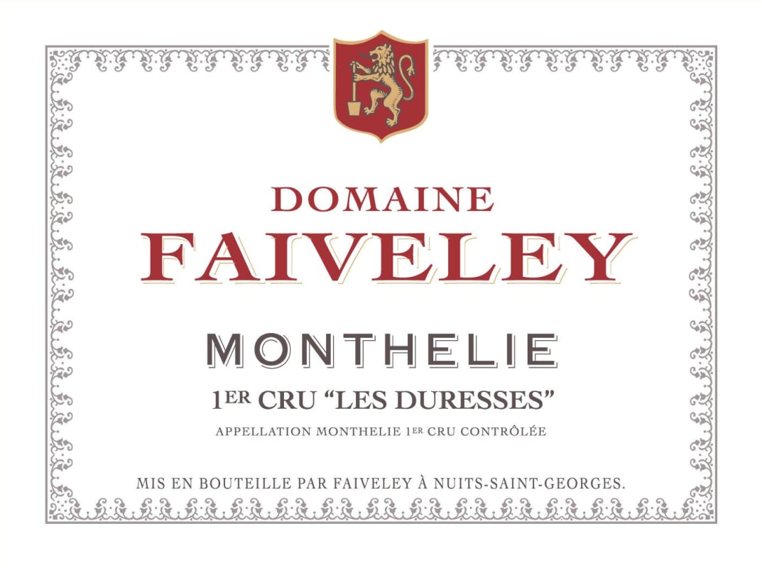 Faiveley Monthelie Les Duresses Premier Cru 2015 Front Label
