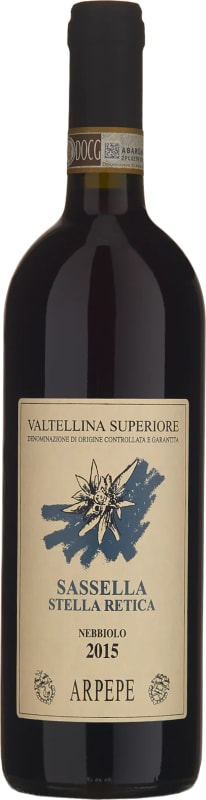 Ar. Pe. Pe. Sassella Stella Retica Valtellina Superiore 2015 Front Bottle Shot