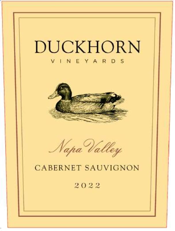 Duckhorn Napa Valley Cabernet Sauvignon (375ML half-bottle) 2022 Front Label