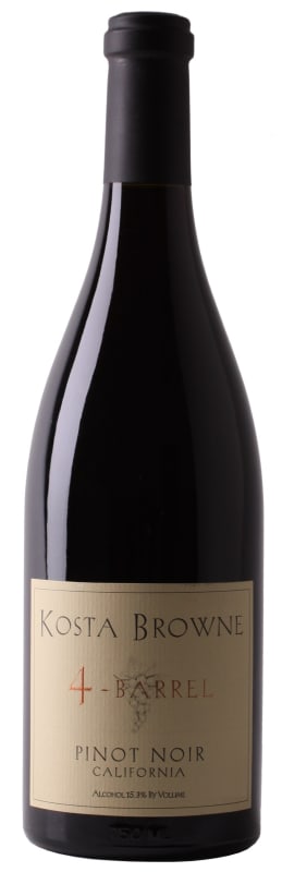 Kosta Browne 4 Barrel Pinot Noir 2016 Front Bottle Shot