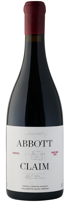 Abbott Claim Pinot Noir 2018 Front Bottle Shot