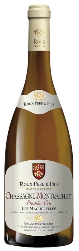 Domaine Roux Pere & Fils Chassagne-Montrachet Les Macherelles Premier Cru 2018 Front Bottle Shot