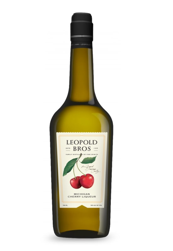 Leopold Bros. Michigan Tart Cherry Liqueur (700ML) Front Bottle Shot