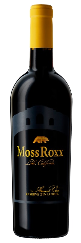 Moss Roxx Estate Grown Old Vine Reserve Zinfandel 2023 Front Bottle Shot