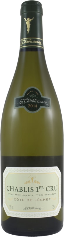 La Chablisienne Chablis Cote de Lechet Premier Cru 2015 Front Bottle Shot