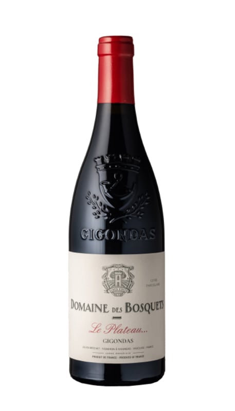 Domaine des Bosquets Gigondas Le Plateau 2020 Front Bottle Shot