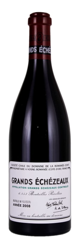 Domaine de la Romanee-Conti Grands Echezeaux Grand Cru 2008 Front Bottle Shot