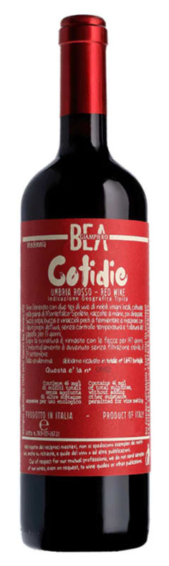 Paolo Bea Cotidie Rosso 2024 Front Bottle Shot