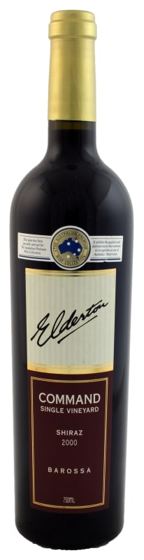Elderton Command Shiraz 2000 Front Bottle Shot