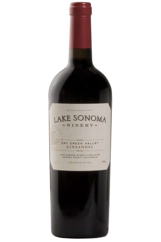 Lake Sonoma Winery Dry Creek Valley Zinfandel 2018 Front Bottle Shot