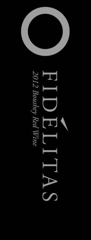 Fidelitas Boushey Vineyard Red Blend 2012 Front Label