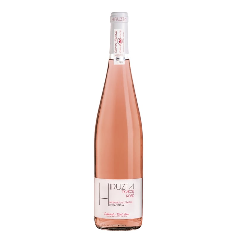 Hiruzta Txakoli Rosado 2020 Front Bottle Shot