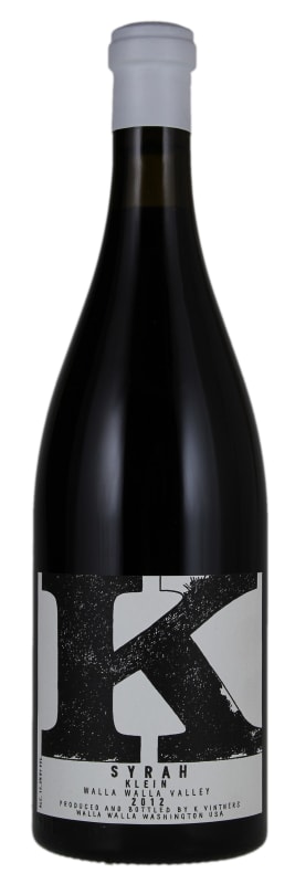 K Vintners Klein Syrah 2012 Front Bottle Shot