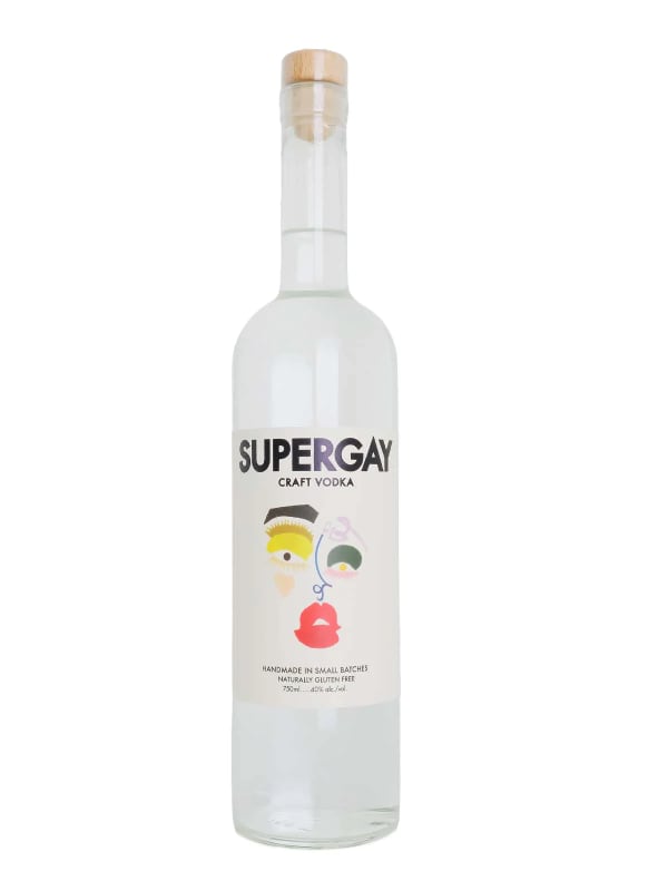 Supergay Craft Vodka Front Bottle Shot