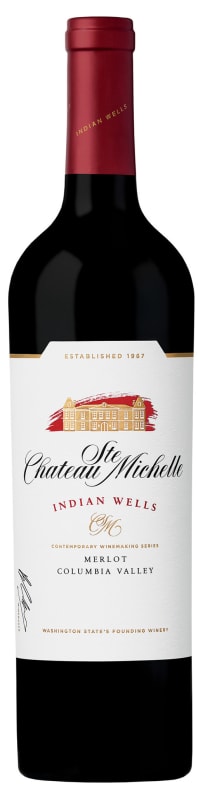 Chateau Ste. Michelle Indian Wells Vineyard Merlot 2022 Front Bottle Shot