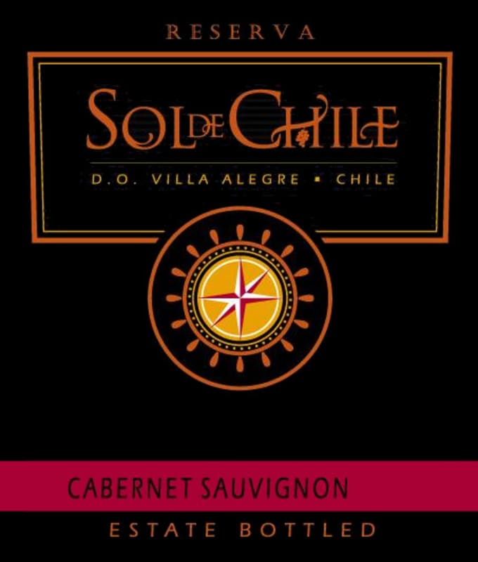 Sol de Chile Reserva Cabernet Sauvignon 2014 Front Label