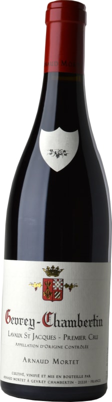 Arnaud Mortet Gevrey-Chambertin Lavaux St-Jacques Premier Cru 2016 Front Bottle Shot