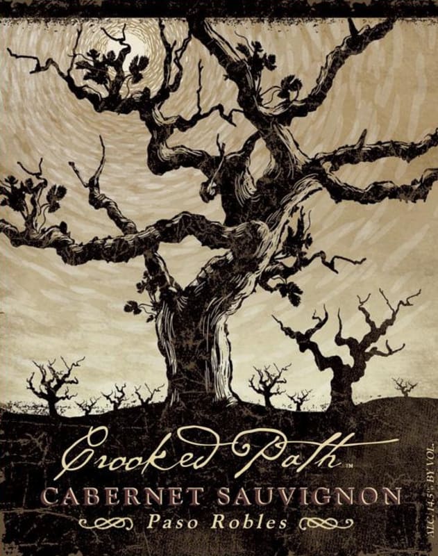 Crooked Path Paso Robles Cabernet Sauvignon 2016 Front Label