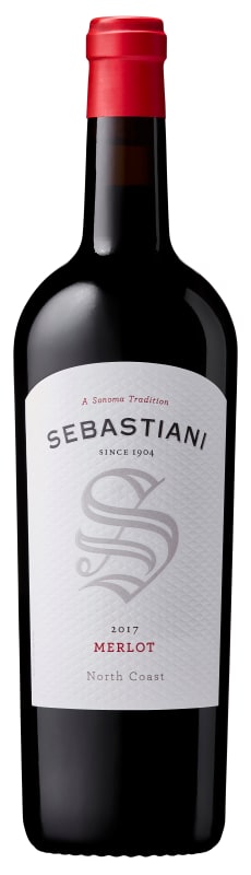 Sebastiani North Coast Merlot 2017 Front Bottle Shot