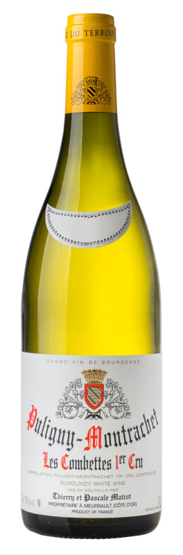 Domaine Matrot Puligny-Montrachet Combettes Premier Cru 2016 Front Bottle Shot