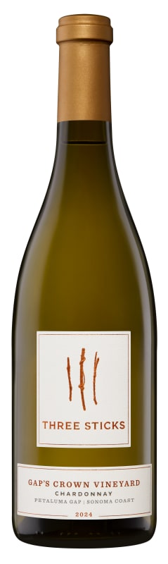 Three Sticks Gap's Crown Vineyard Chardonnay 2024 Front Bottle Shot