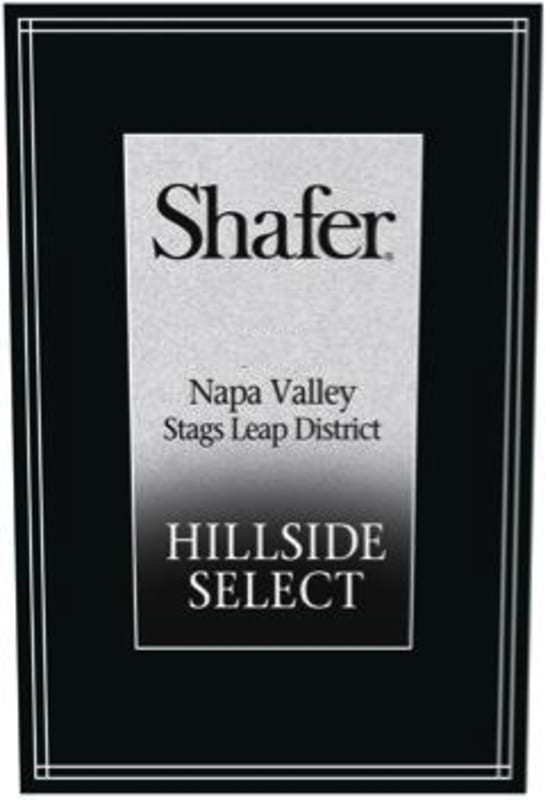 Shafer Hillside Select Cabernet Sauvignon (torn label) 2012 Front Label