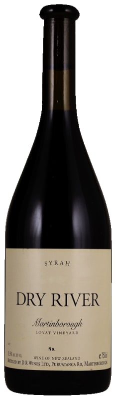 Dry River Wines Lovat Syrah 2016 Front Bottle Shot
