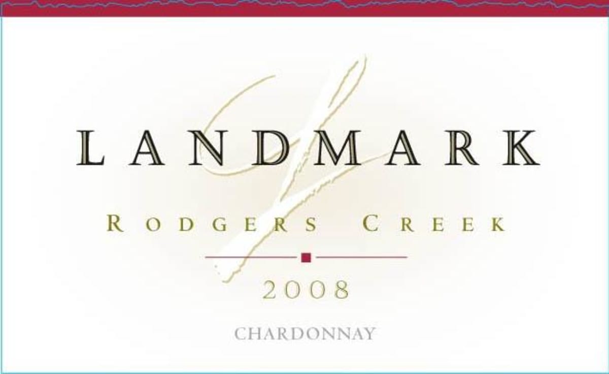 Landmark Rodgers Creek Vineyard Chardonnay 2008 Front Label