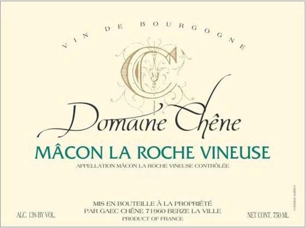 Domaine Chene Macon La Roche Vineuse Cuvee Prestige 2017 Front Label