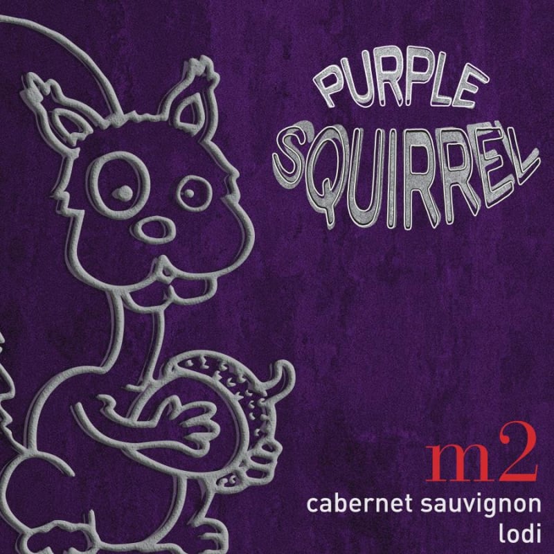 m2 Wines Purple Squirrel Cabernet Sauvignon 2018 Front Label