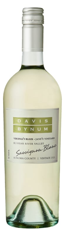 Davis Bynum Virginia's Block Sauvignon Blanc 2020 Front Bottle Shot
