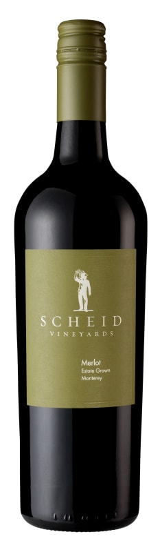 Scheid Vineyards Merlot 2019 Front Bottle Shot
